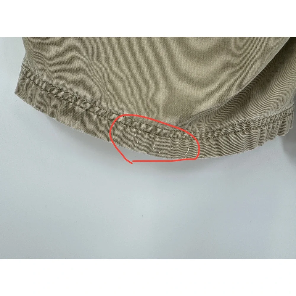 Tommy Bahama Mens Pleated Chino Shorts Khaki Tan Tencel‎ Cotton Size 33